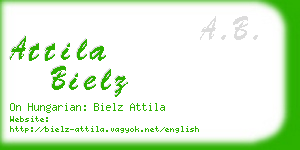 attila bielz business card